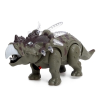 Динозавр &laquo;Трицератопс&raquo;, работает от батареек, световые и звуковые эффекты, МИКС