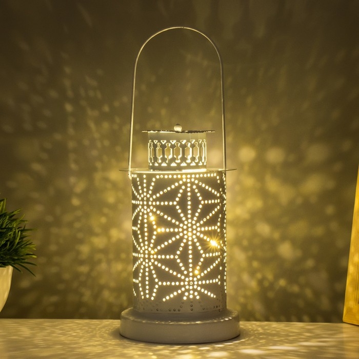 Ночник "Восточный фонарь. Звёзды" LED от батареек 3хАААбелый 24,8х9,6х9,6 см RISALUX
