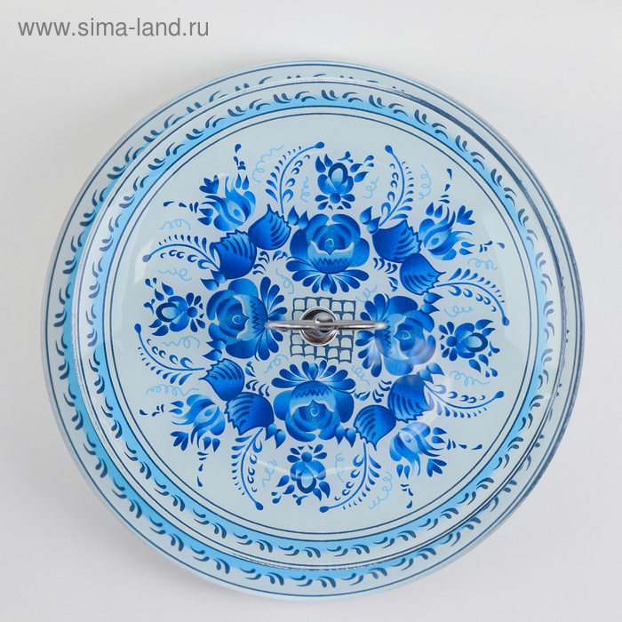 Этажёрка - фруктовница круглая Доляна «Синева», 2 яруса, d=25/20 см, стекло, цвет голубой Этажёрка - фруктовница круглая Доляна «Синева», 2 яруса, d=25/20 см, стекло, цвет голубой