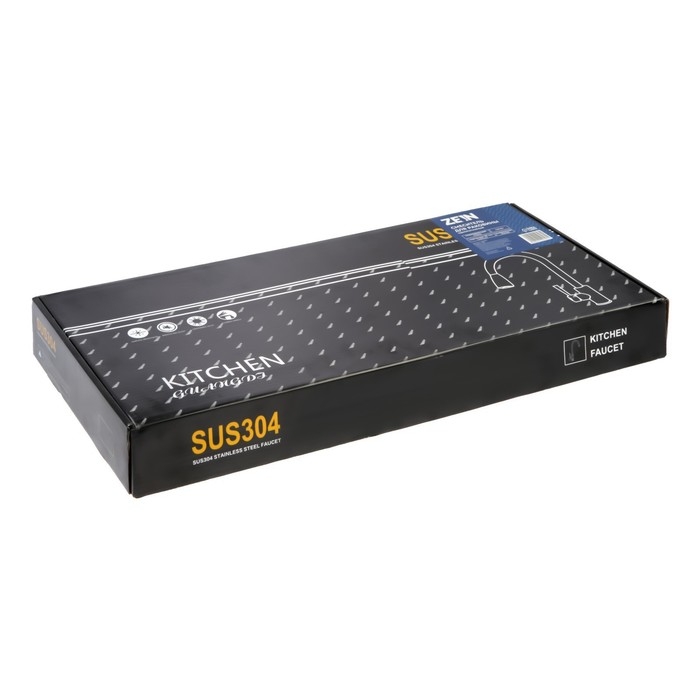 Смеситель для раковины ZEIN Z89, выдвижной излив, картридж 35 мм, нержавеющая сталь, сатин Смеситель для раковины ZEIN Z89, выдвижной излив, картридж 35 мм, нержавеющая сталь, сатин