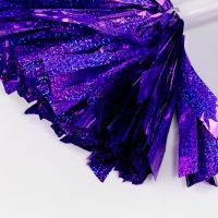 Помпон 1шт, цвет фиолетовый голография Помпон 1шт, цвет фиолетовый голография