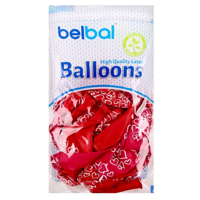 Шар латексный 14 Шар латексный 14" «Сердце мелом», шелкография, набор 25 шт.