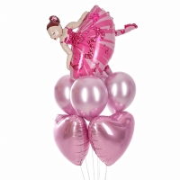 Набор шаров &laquo;Танцовщица&raquo;, латекс, фольга, 7 шт.
