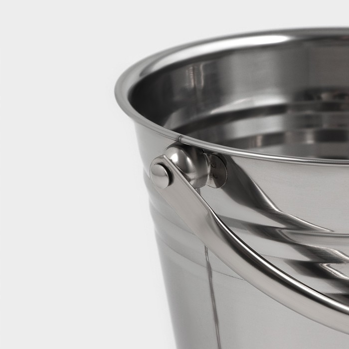 Ведро для льда из нержавеющей стали «Классик», 18,5×17,5×16 см Ведро для льда из нержавеющей стали «Классик», 18,5×17,5×16 см