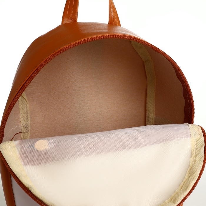 Рюкзак детский на молнии, цвет рыжий Рюкзак детский на молнии, цвет рыжий