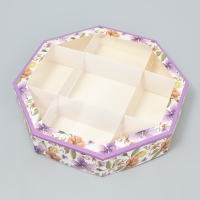 Коробка кондитерская складная, упаковка &laquo;Цветочная гамма&raquo;, 29 х 29 х 5 см