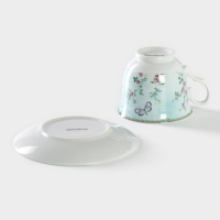 Чайная пара керамическая Доляна &laquo;Пелагея&raquo;, 2 предмета: чашка 220 мл, блюдце d=14 см