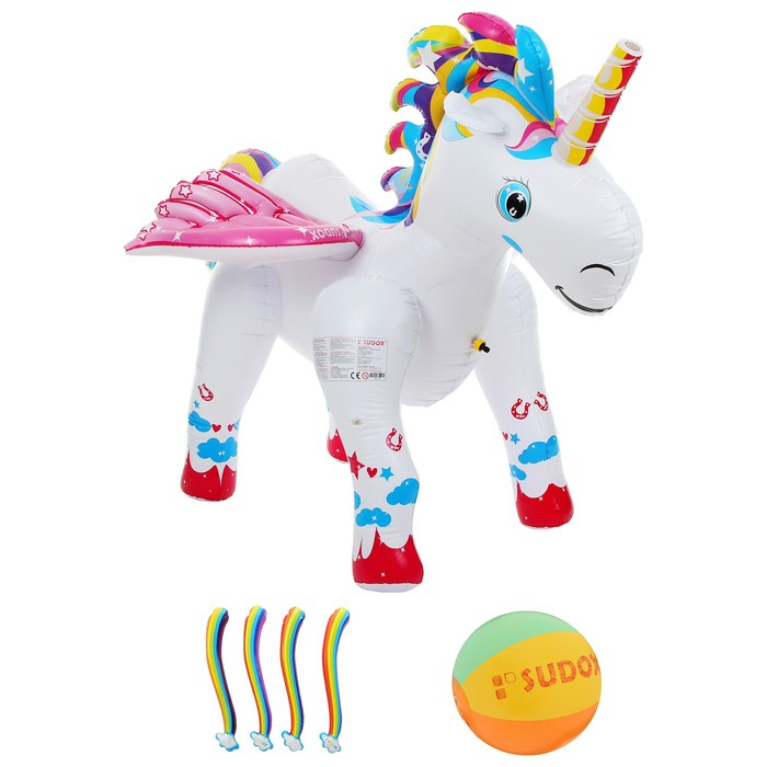 Игрушка надувная &laquo;Единорог&raquo;, с распылителем, 213 х 153 х 167 см