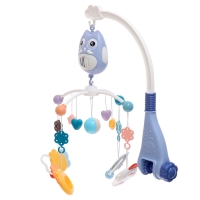 Мобиль музыкальный &laquo;Песенки совушки&raquo;, на батарейках, цвет голубой