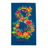 Набор кухонных полотенец Доляна &laquo;8 Марта&raquo;, 35х60см-4шт, 100% хл