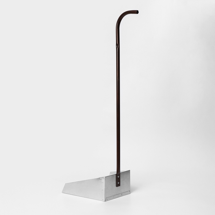 Совок для мусора 310&times;240 мм, ручка 85 см, оцинковка 0,5