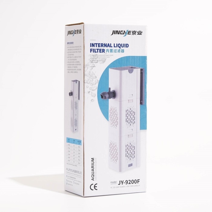 Фильтр внутренний JINGYE JY-9200F High-end, бесшумный, двухсекционный, 1000 л/ч, 15 Вт Фильтр внутренний JINGYE JY-9200F High-end, бесшумный, двухсекционный, 1000 л/ч, 15 Вт