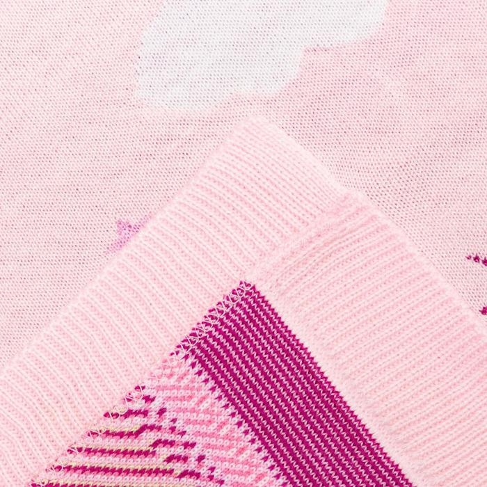 Вязаный плед Вязаный плед "Крошка Я" Котик, 90х90 см