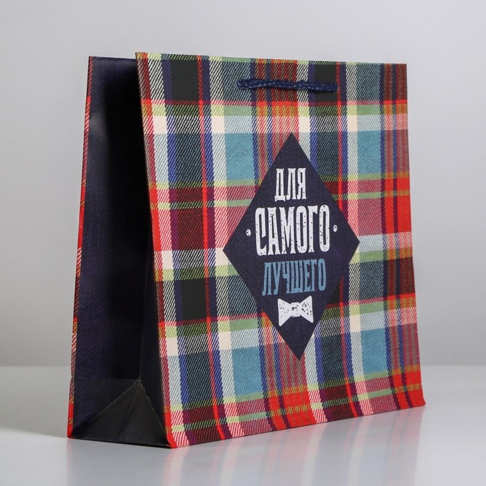 Пакет подарочный ламинированный, упаковка, For real man, ML 25 х 21 х 8 см