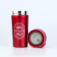 Термостакан с кнопкой "Благополучия", 350 мл Термостакан с кнопкой "Благополучия", 350 мл