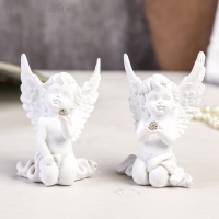 Сувенир полистоун "Белоснежный ангел с шариком из страз сидит" МИКС 8х6х2,5 см Сувенир полистоун "Белоснежный ангел с шариком из страз сидит" МИКС 8х6х2,5 см