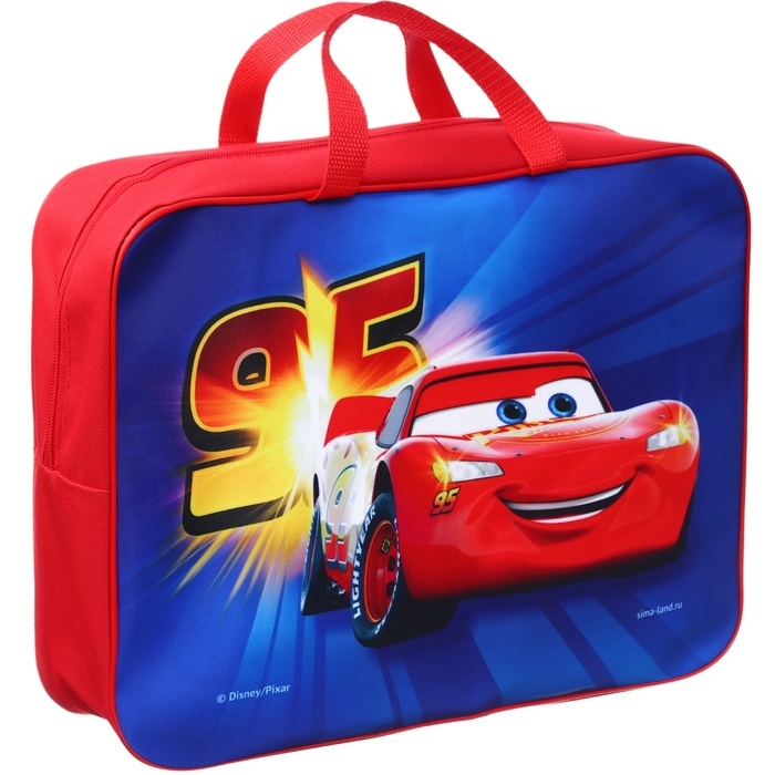 Папка с ручками текстильная А4, 350х270х100 мм, Тачки Папка с ручками текстильная А4, 350х270х100 мм, Тачки