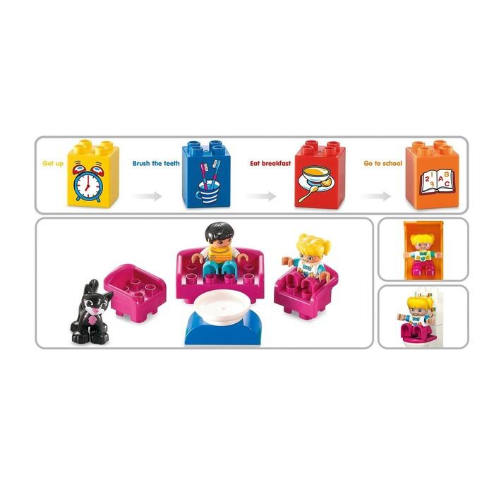 Конструктор &laquo;Двухэтажный дом&raquo;, 2 варианта сборки, 175 деталей