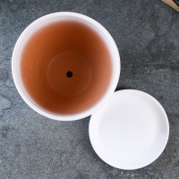 Горшок цветочный Тюльпан белый 5л с подставкой Горшок цветочный Тюльпан белый 5л с подставкой