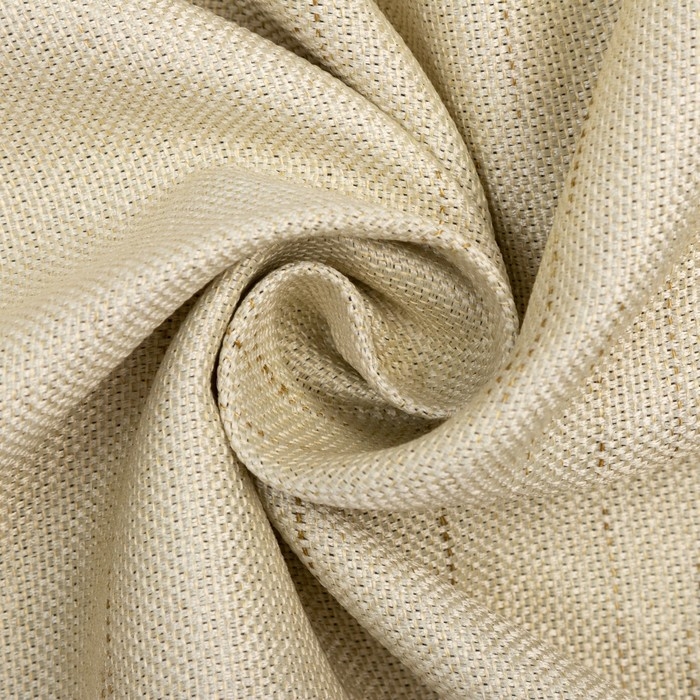 Штора портьерная Этель &laquo;Классика&raquo; цвет светло бежевый, на шторн.ленте 250х265 см,100% п/э