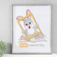 Фоторамка пластик "Винтаж" 40х50 см, морозное серебро Фоторамка пластик "Винтаж" 40х50 см, морозное серебро