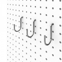 Перфорированный стенд, 60&times;45,5&times;182,5 см, шаг 2,5 см, цвет серый