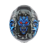 Шлем интеграл с двумя визорами, размер M (57-58), модель BLD-M67E, черно-синий Шлем интеграл с двумя визорами, размер M (57-58), модель BLD-M67E, черно-синий