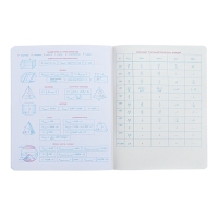 Тетрадь предметная "Неоновые истории", 48 листов в клетку, "Геометрия", обложка мелованный картон, ВД-лак, неон, блок офсет