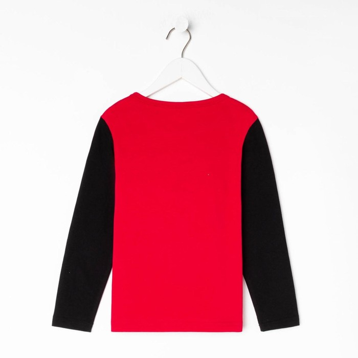 Джемпер детский MARVEL "Человек паук", рост 98-104 (30), красный/чёрный