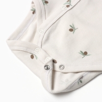 Боди с дл. рукавом Крошка Я Olives, р. 68-74, молочный