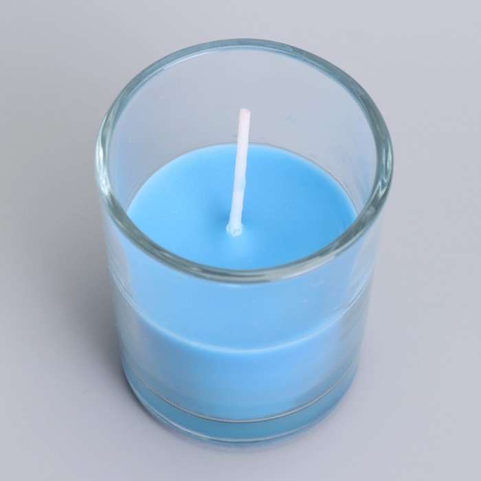 Свеча ароматическая в стекле 5х6см, океан Свеча ароматическая в стекле 5х6см, океан