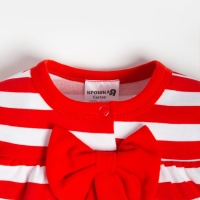 Боди-платье Крошка Я «Бантик», рост 80-86 см, цвет красный/белый Боди-платье Крошка Я «Бантик», рост 80-86 см, цвет красный/белый