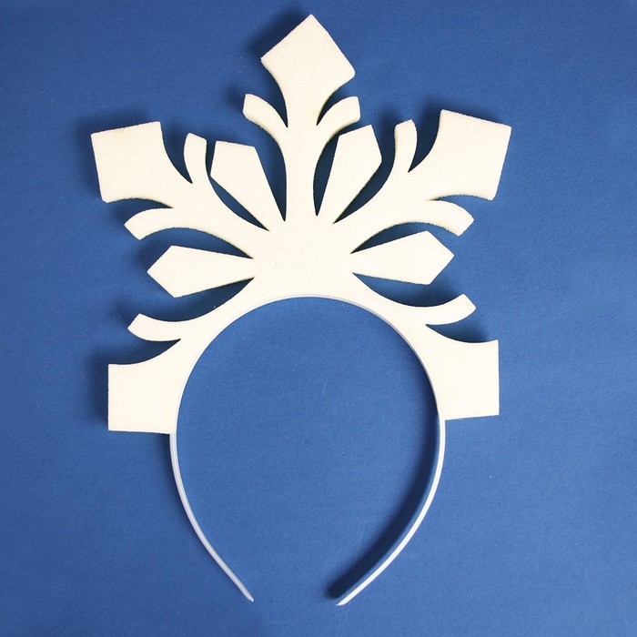 Карнавальный ободок Карнавальный ободок "Снежинка", поролон