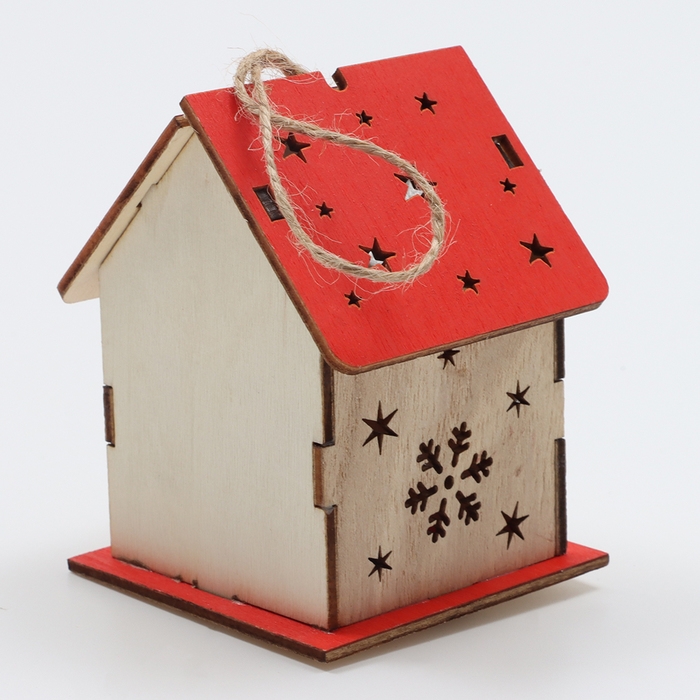 Декор с подсветкой «Дом с подарками», 6,5 × 6,5 × 8,5 см Декор с подсветкой «Дом с подарками», 6,5 × 6,5 × 8,5 см