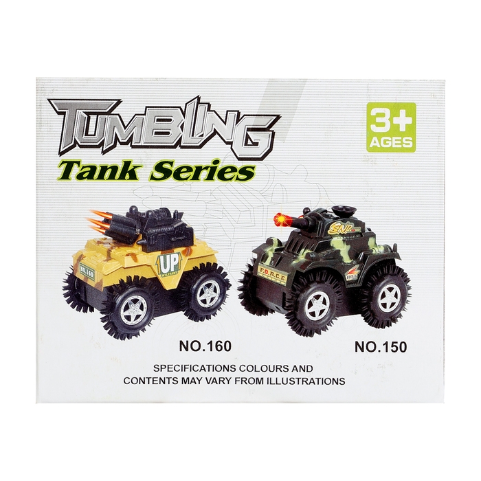 Машина-перевертыш &laquo;Танк&raquo;, работает от батареек, цвета МИКС