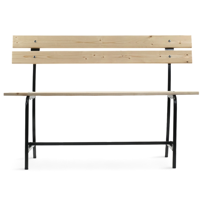 Скамейка садовая "Эконом" 52 х 120 х 82,5 см, основание труба 20 х 20 х 0,7 мм