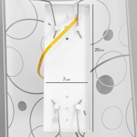 Светильник "Круги" 1 лампа E27 60 Вт моллир. 22х15см Светильник "Круги" 1 лампа E27 60 Вт моллир. 22х15см