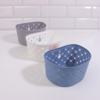 Органайзер для хранения, навесной, 1 секция, с клеевыми крючками, 16,5 &times; 12 &times; 9 см, цвет МИКС