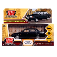 Машинка металлическая LADA-21099, ретро - модель &laquo;СПУТНИК&raquo;, открываются двери, багажник, инерция, 12 см, чёрный