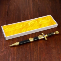 Кортик, рукоять витая с вставкой из камня, металл, пластик, 40 см Кортик, рукоять витая с вставкой из камня, металл, пластик, 40 см