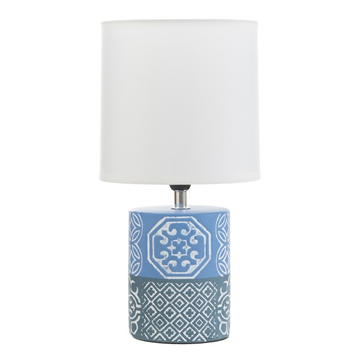 Настольная лампа Настольная лампа "Агата" Е14 40Вт голубой 16х16х31 см RISALUX