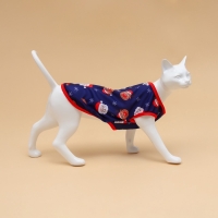 Новый год. Майка "Новогодняя ночь", размер M (ДС 30, ОШ 30, ОГ 40 см), синяя Новый год. Майка "Новогодняя ночь", размер M (ДС 30, ОШ 30, ОГ 40 см), синяя