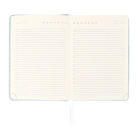 Ежедневник недатированный, A5, 136 листов, кожзам, deVENTE. Tailor, твердая обложка с поролоном, хлястик, перфорация, ляссе, блок 70%, голубой