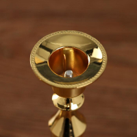 Подсвечник металл "Плавность" золото набор 2 шт 24х10х10 см Подсвечник металл "Плавность" золото набор 2 шт 24х10х10 см