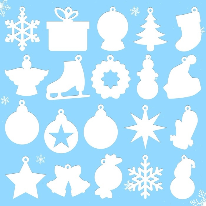 Новый год! Набор для творчества &laquo;Ёлочные игрушки&raquo; без нанесения