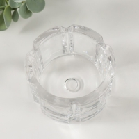 Подсвечник стекло на 1 свечу "Грани-цветок" прозрачный 8х8х5 см Подсвечник стекло на 1 свечу "Грани-цветок" прозрачный 8х8х5 см