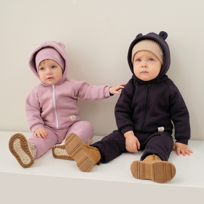 Костюм: толстовка и брюки Крошка Я, BASIC LINE, рост 62-68 см, тёмно-серый Костюм: толстовка и брюки Крошка Я, BASIC LINE, рост 62-68 см, тёмно-серый