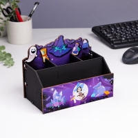 Органайзер для канцелярии "Ведьмочка" 4 отделения 21х11х14,5 Органайзер для канцелярии "Ведьмочка" 4 отделения 21х11х14,5