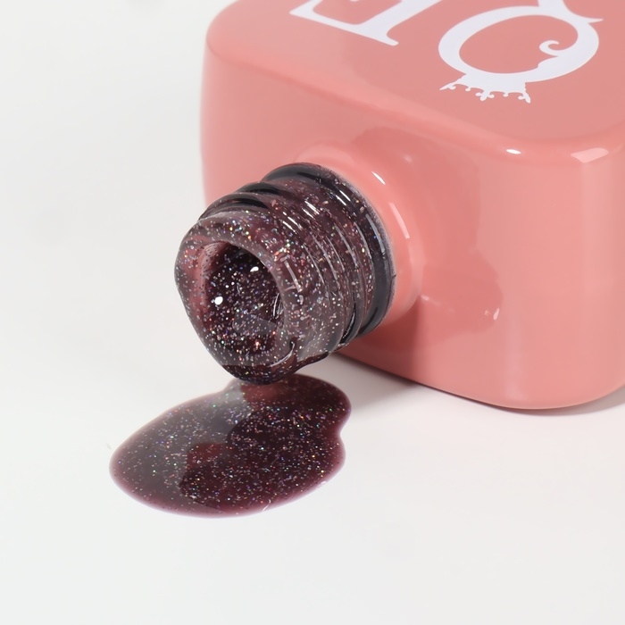 Гель лак для ногтей &laquo;NUDE COLOR GLOW&raquo;, 3-х фазный, 10 мл, LED/UV, цвет фиолетовый (28)