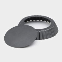 Форма для выпечки Доляна &laquo;Жаклин&raquo;, d=13 см, съёмное дно, антипригарное покрытие, цвет чёрный